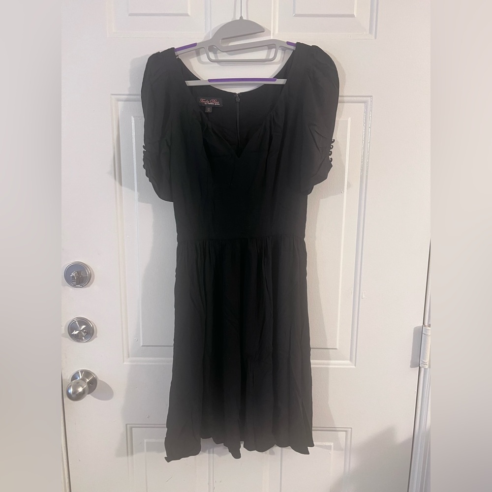 Trashy Diva Candice Gwinn Quarter Length Sleeve Black Dress